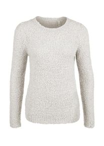 Q/S Designed By, Damen Pullover aus Boucl&eacute;-Strick, Offwhite