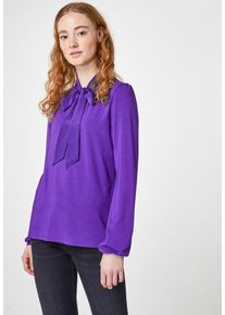 Hallhuber, Damen Longsleeve, Dunkellila