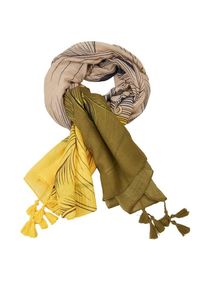 s.Oliver RED LABEL, Damen Schal, Gelb / Oliv