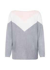 Only, Damen Pullover 'onlTILDA L/S', Grau / Ros&eacute; / Wei&szlig;