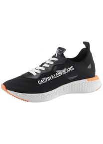 Calvin Klein Jeans, Herren Sneaker 'Alban', Grau / Apricot / Schwarz / Wei&szlig;