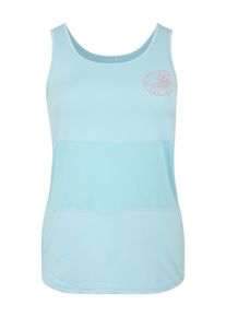 Only Play Curvy, Damen Top 'onpAMANDA LOOSE SL TRAINING', Türkis / Pink