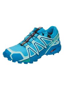 Salomon, Damen Laufschuhe 'SPEEDCROSS 4 GTX', T&uuml;rkis / Royalblau / Hellblau / Schwarz