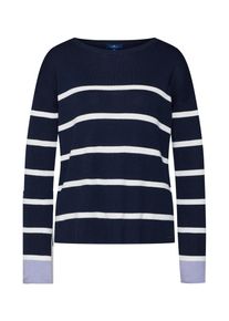 Tom Tailor, Damen Pullover, Navy / Weiß