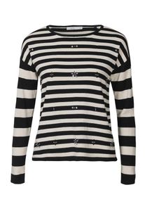 EDC by Esprit, Damen Pullover, Schwarz / Wei&szlig;
