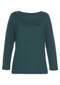 Lacoste, Damen Langarmshirt, Navy / Smaragd