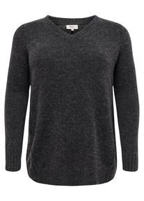 Only Carmakoma, Damen Strickpullover, Dunkelgrau