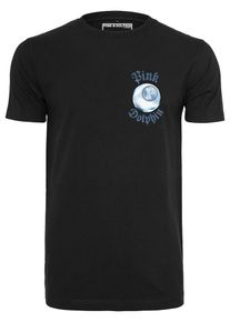 Mister Tee, Herren T-Shirt, Hellblau / Schwarz