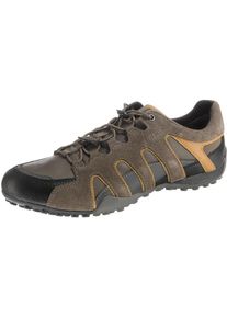 Geox, Herren Sneakers Low 'UOMO SNAKE A', Braun / Orange / Schwarz