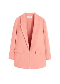 Violeta by Mango, Damen Blazer 'Flow', Rosa