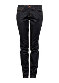 Q/S Designed By, Damen Catie Slim: Schlichte Dark-Denim, Dunkelblau