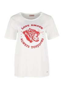 TRIANGLE, Damen T-Shirt, Rot / Weiß