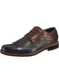 Daniel Hechter, Herren Schnürschuhe, Nachtblau / Braun / Blutrot