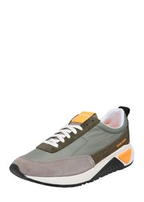 Diesel, Herren Sneaker '"SKB" S-KB LOW LACE', Grau / Oliv / Wei&szlig;