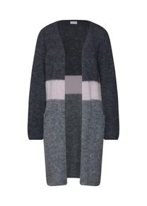 Vila, Damen Cardigan, Grau / Basaltgrau / Rosa