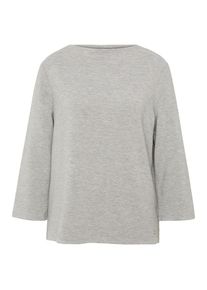 Tom Tailor, Damen Sweatshirt mit Streifen-Struktur, Grau
