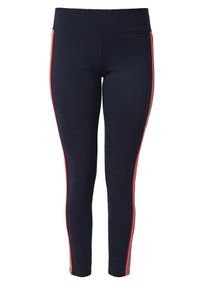 TRIANGLE, Damen Leggings, Kobaltblau / Rot / Wei&szlig;