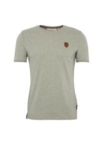 Naketano, Herren Shirt 'Italienischer Hengst', Braun / Pastellgrün
