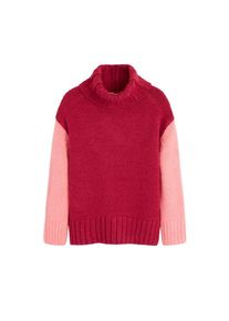 Mango, Damen Pullover 'Cereza-I', Pfirsich / Hellpink / Feuerrot