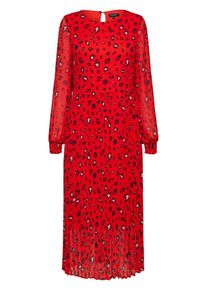 Selected Femme, Damen Kleid, Rosa / Rot / Schwarz