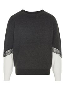 Véro Moda VERO MODA, Damen Strickpullover, Graumeliert / Schwarz / Weiß
