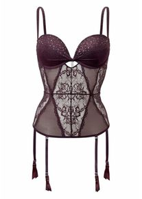 Lascana, Damen Push-up-Corsage, Weinrot