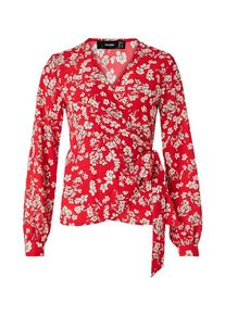 Hallhuber, Damen Bluse, Creme / Rot
