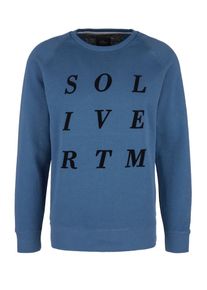 s.Oliver RED LABEL, Herren Sweatshirt, Himmelblau / Schwarz