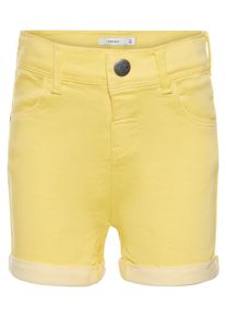name it, M&auml;dchen Shorts 'NMFSALLI TWIATINNA', Gelb