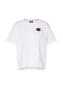 Champion Authentic Athletic Apparel, Damen Shirt 'Boxy Crewneck T-Shirt', Navy / Rot / Weiß