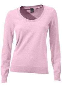 Heine, Damen Rundhals-Pullover, Rosé