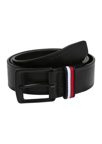 Tommy Hilfiger, Herren Gürtel 'EMBOSS 3.5', Navy / Rot / Schwarz / Weiß