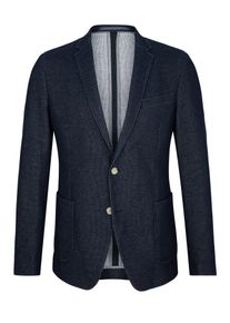 s.Oliver BLACK LABEL, Herren Modern Fit: Sakko mit Wabenstruktur, Nachtblau