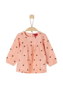 s.Oliver Junior, Mädchen Bluse, Apricot / Schwarz / Silber