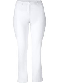 sheego Casual, Damen Bengalinhose "Die Gerade", Wei&szlig;