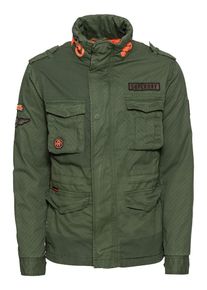 Superdry, Herren Jacke 'ROOKIE MIX 4 POCKET', Braun / Khaki / Orange