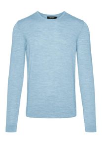 J. Lindeberg J.Lindeberg, Herren Pullover 'Newman C-neck Perfect Merino', Rauchblau