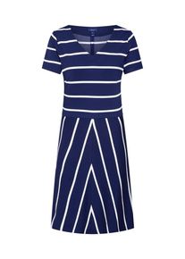 Gant, Damen Kleid, Dunkelblau / Weiß