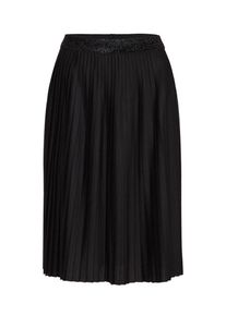 monari, Damen Plissierter Jersey-Rock, Schwarz