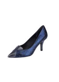 Heine, Damen Pumps, Marine / Silber