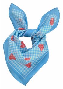 J. JAYZ, Damen Nickituch, Hellblau / Pastellrot / Weiß