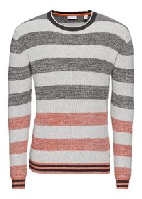 Esprit, Herren Pullover 'F blockstrip cn', Rotmeliert