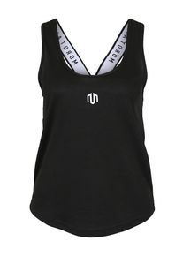 MOROTAI, Damen Sport-Top 'NAKA V-Stringer', Schwarz / Weiß