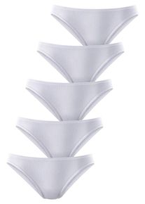 Petite Fleur, Damen Pikee-Slips, Weiß