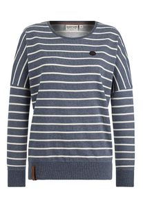 Naketano, Damen Sweatshirt, Indigo / Wei&szlig;