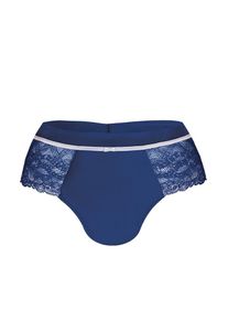 Sassa Mode Sassa, Damen Panty 'Colour Games', Dunkelblau / Weiß