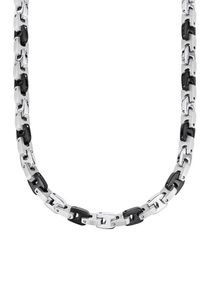 s.Oliver RED LABEL, Damen Edelstahlkette 'SO745/1 - 542920', Schwarz / Silber
