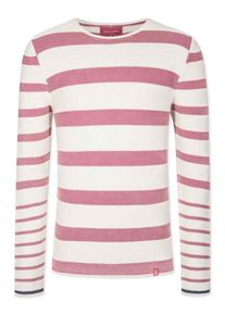 & Colours & Sons COLOURS & SONS, Herren Pullover 'Nash', Blau / Himbeer / Wei&szlig;