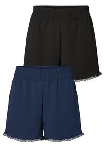 Véro Moda VERO MODA, Damen Shorts, Blau / Schwarz