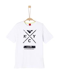 s.Oliver Junior, T-Shirt, Schwarz / Weiß